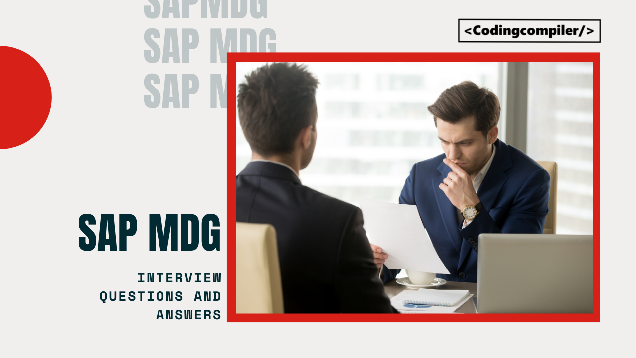 SAP MDG Interview Questions