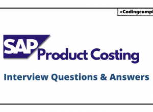 SAP Product Costing Interview Questions