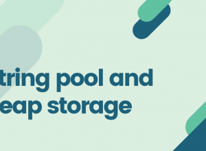 String pool and heap storage
